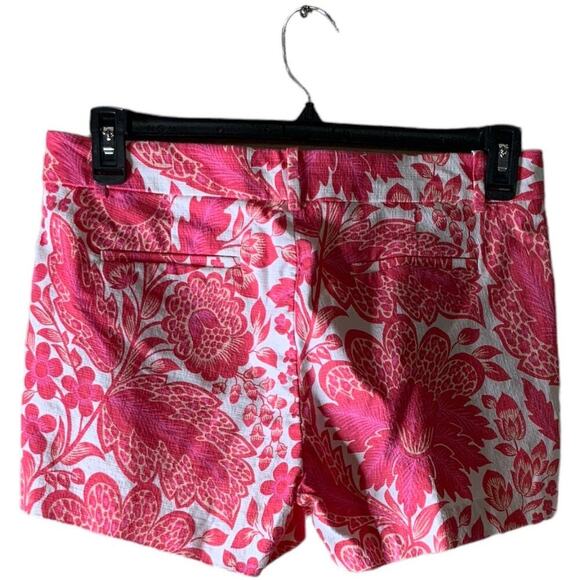 J Crew Shorts Women's Size 6 Multicolor Floral Pattern High-Rise Casual Chino - Picture 2 of 8